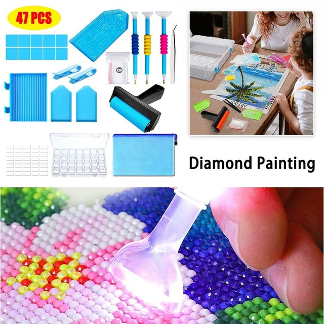 Brandneu Zeichensatz Diamant Zeichnung Kunststoff 47 Stck./Set Handwerk Kunst We