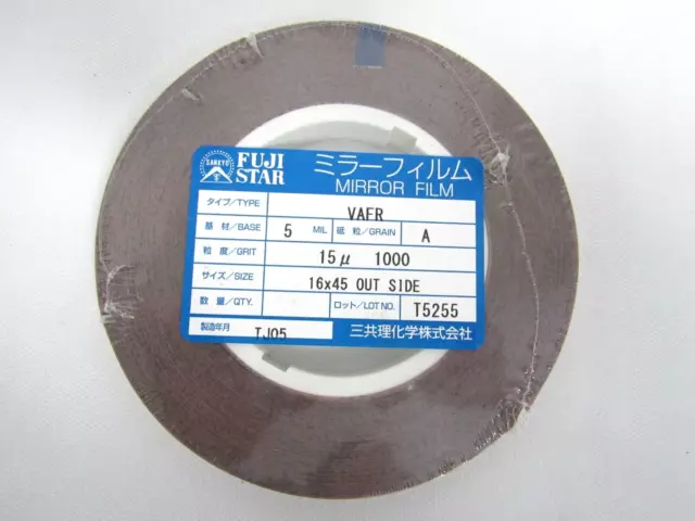FUJI STAR FILM ROLL 5 MIL BASE, GRAIN A, VAFR, GRIT 15u 1000, 16X45 OUT SIDE