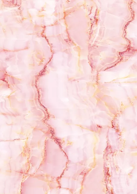 PINK Marble Design Wallpaper A4 Sized Edible Wafer Paper / Icing Sheet for cakes