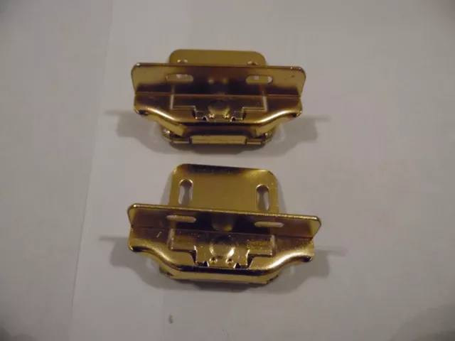 New,Metal,Bright Brass,Overlay,Door Hinges Spring Loaded Self/Snap Close (1pair)