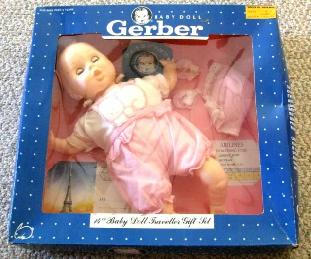 GERBER BABY DOLL 14" TRAVELER GIFT SET   Free Shipping