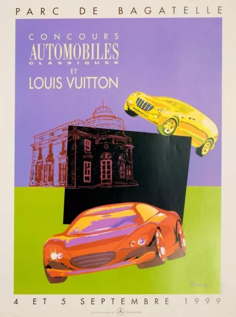 Affiche Razzia Art Déco Louis Vuitton Travelling Bleriot Golden Ray V&A  1985