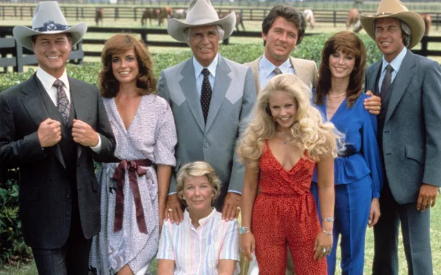 Cast of Classic TV Series Show DALLAS Publicity Picture Photo Print 8.5" x 11"