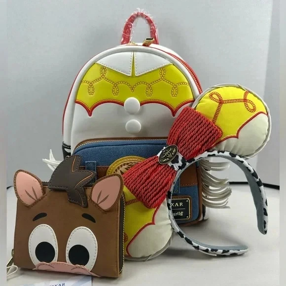 Loungefly Disney Toy Story Jessie Mini Backpack, Bullseye Wallet, and Ears Yee-haw! ??❤️ Introducing Jessie, the roughest, toughest  main image 4