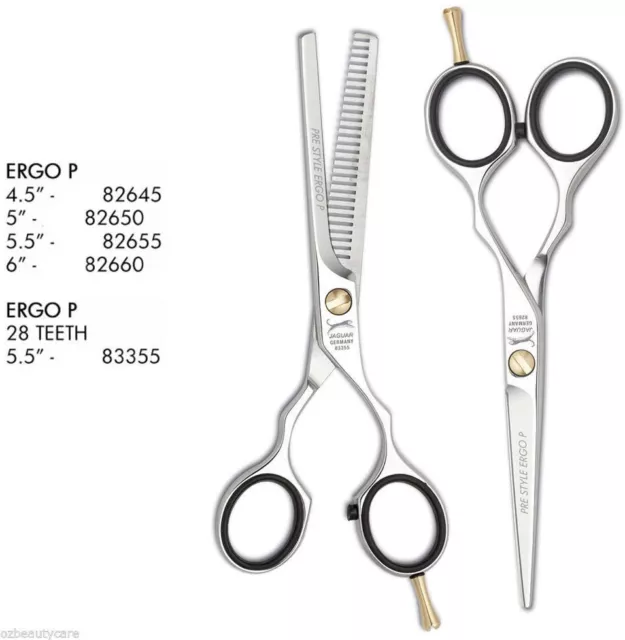 Jaguar Scissors Or Thinners 4.5"/5"/5.5"/6" PreStyle Ergo Hairdressing/Salon