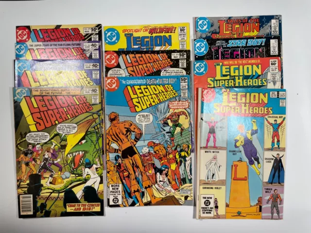 Legion of Super-Heroes - lot of 11 - 1980 - DC Comics - Gerry Conway -Roy Thomas