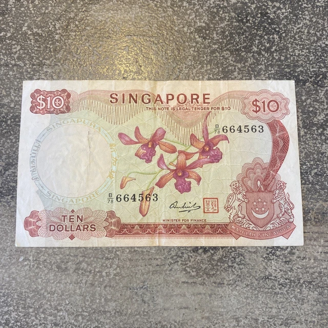SINGAPORE- 10 DOLLARS Year Unknown