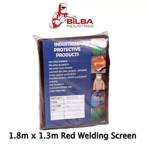 Red Welding Curtain/ Screen 1.8m x 1.3m