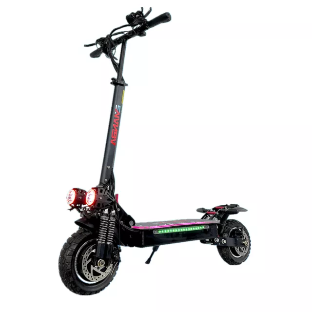 Electric Scooter 1200W 2X Motor Foldable E-Scooter 48V 21AH 10in Off-Road Tire