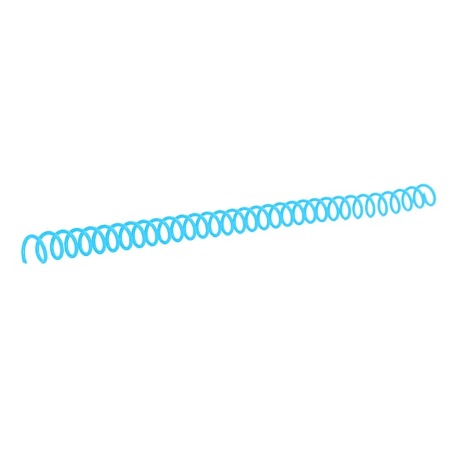 (Blue)Plastic Spiral Binding Spine Spiral Binding Coil ABS 30 Holes Long Life