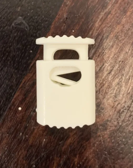 6pcs Slim Line Non Slip Spring Lock Toggle White Plastic 35 X 15 X 6.5