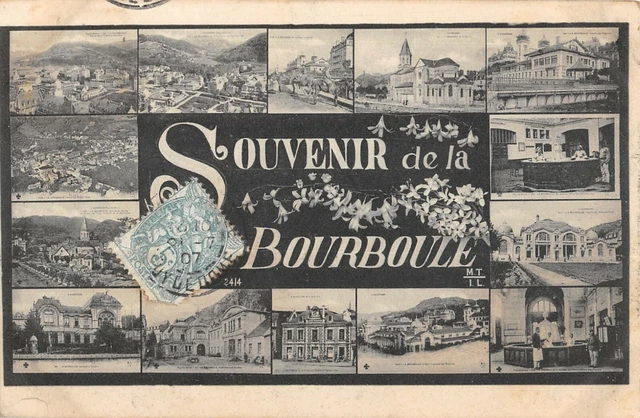Cpa 63 Souvenir De La Bourboule