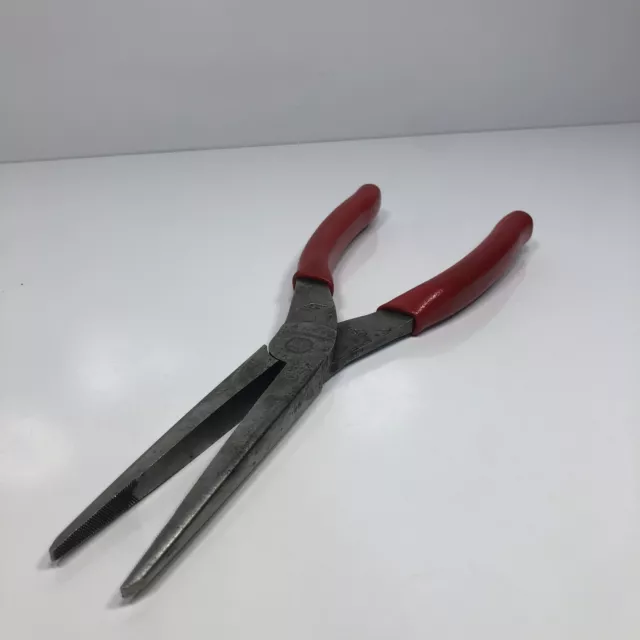 Snap On Tools USA 97ACF 9" Talon Grip™ Needle Nose Pliers (Red) USA VGC🔥