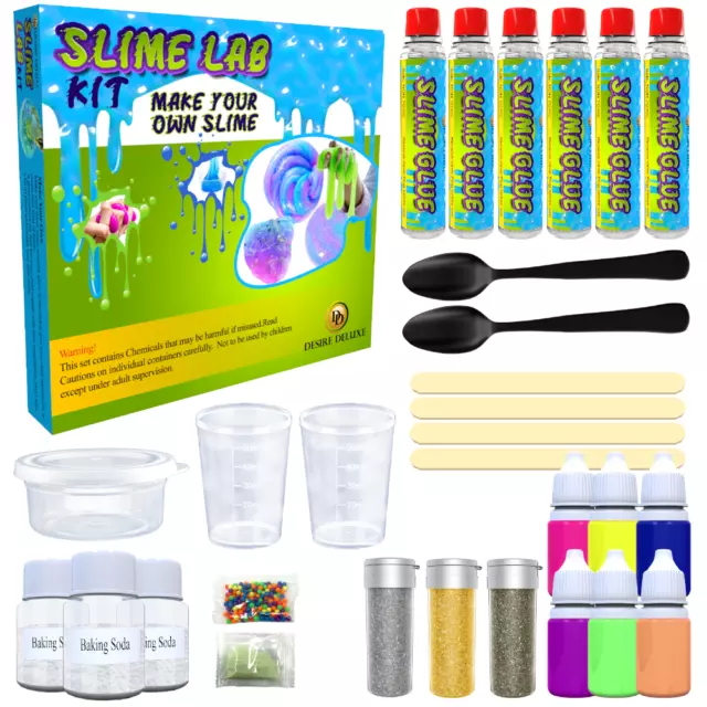 Slime Making Kit DIY Factory Complete Games Set Toy Science for Kids Educational