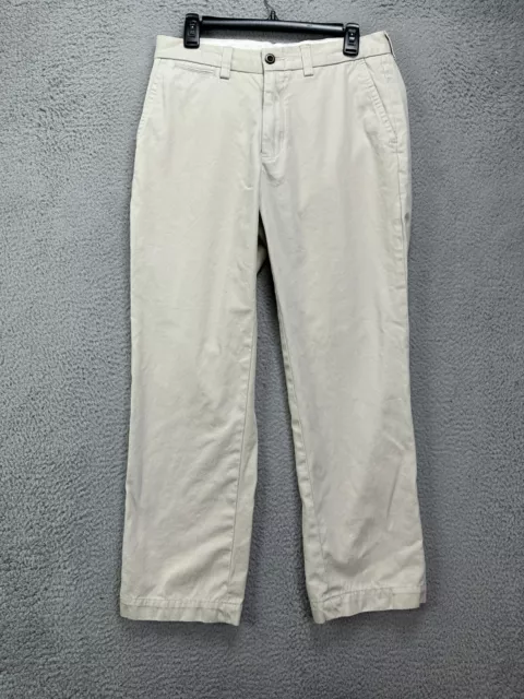 Polo Ralph Lauren Pants Mens 32X32 Beige Suffield Fit Khakis Straight Flat Front