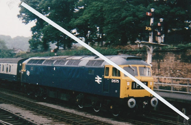 a view of class 47 D1575 at scarborough in 1968 (colour)
