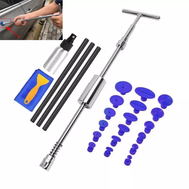 Mini Air Pneumatic Dent Puller Car Auto Body Repair Suction Cup Slide Tool Uk