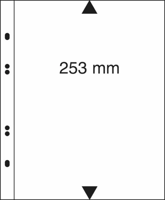 10 LINDNER MU1321 Multi Collect Einsteckblätter Glasklar 1x 189x253mm 2