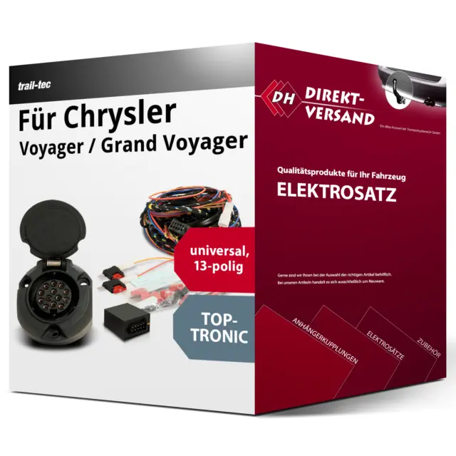 Für Chrysler Voyager / Grand Voyager III Typ GS Elektrosatz 13polig universell