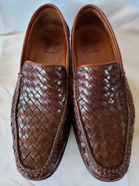 Allen Edmonds MESSINA Italian Loafer 12 B Narrow Brown * add $15 new Trees VTG LEE SPORTS Navy Cleveland Indians baseball jersey size  main image 4