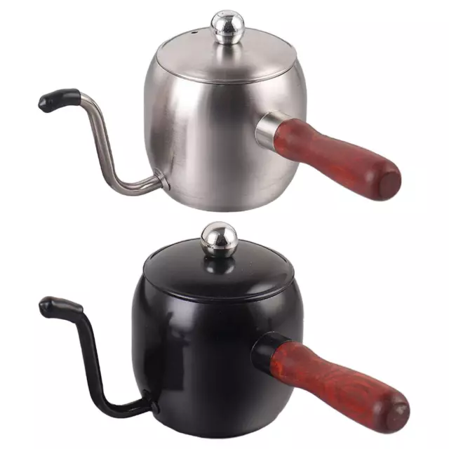 Pour over Kettle 500 ml for Cafe Bar Camping Coffee Pot with Lid Outdoor Indoor