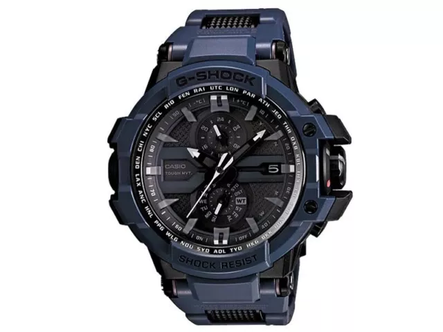 Casio GWA1000FC-2A G-Aviation Black Dial Blue Resin Strap Men's Watch
