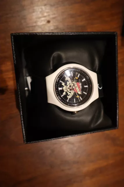 white ed hardy watch by christian audigier