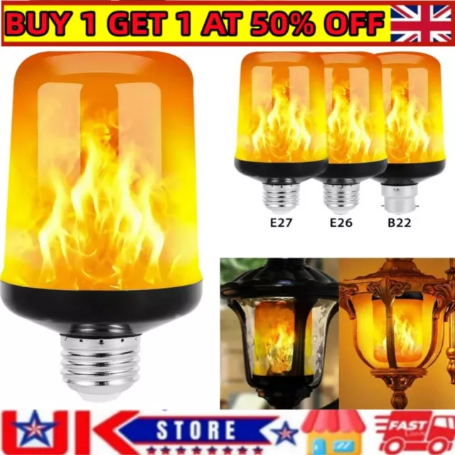 E26/E27/B22 LED Flame Light Bulbs,Burning Fire Effect Lamp Bulb-Party Home Decor