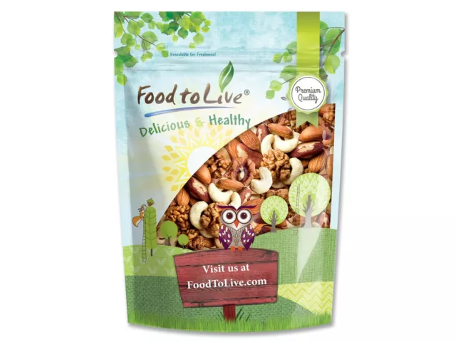 Mixed Raw Nuts - Kosher, Raw, Vegan - by Food To Live