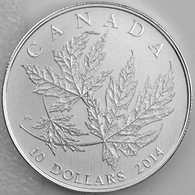 Canada 2014 $10 Silver Maple Leaves ½ oz. 99.99% Pure Silver Specimen Coin
