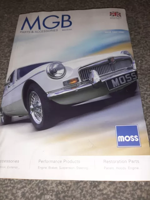 Moss Mgb-Mgb Gt Parts Catalogue 1962-1980 (Mzcd301)