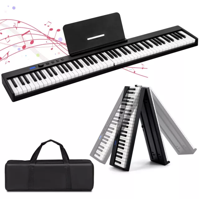 88 Keys Foldable Electronic Piano Full-size Full-size Semi Weighted Keyboard