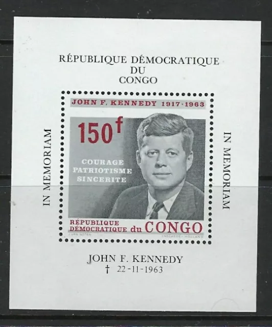 Congo DR 520 MNH 1964 John F Kennedy (ha1460)