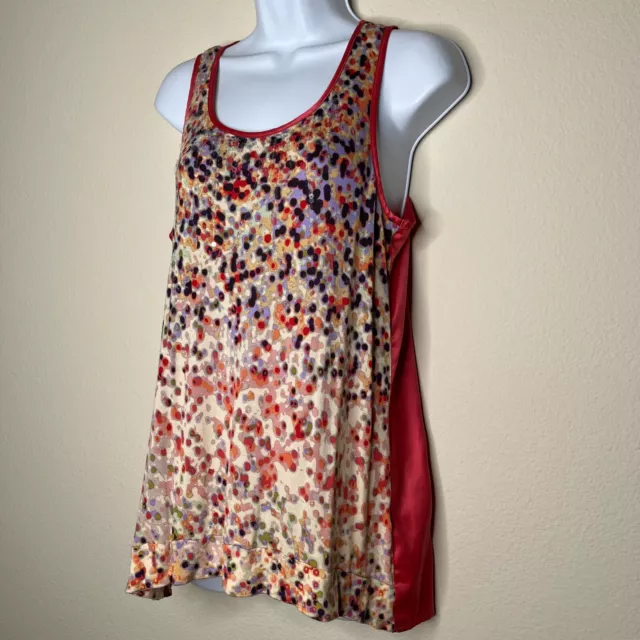 Simply Vera Wang Womens Size M Confetti Scoop Neck Multicolor Sequined Tank Top 3