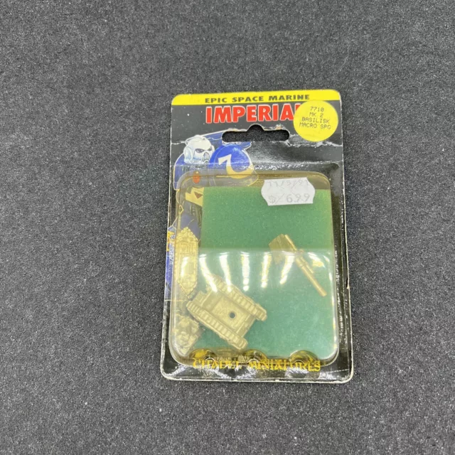 WARHAMMER EPIC 40K SPACE MARINE IMPERIAL GUARD BASILISK MK 2 Sealed oldhammer WARHAMMER EPIC 40K SPACE MARINE IMPERIAL GUARD BASILISK MK 2 Sealed oldhammer