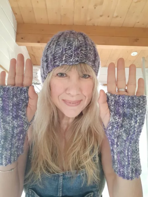 Wrist Warmers / Hat in aid of Dog Rescue Charity