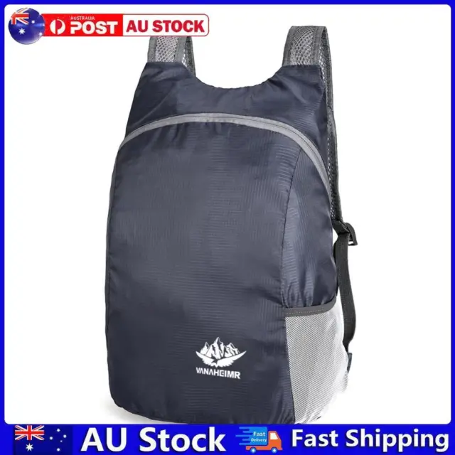 AU Foldable Backpack Outdoor Travel Waterproof Hiking Daypacks (Navy Blue)