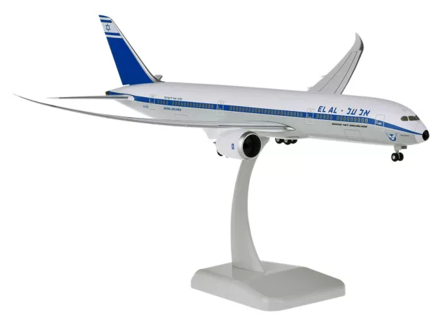 El Al Retro Israel Airlines Boeing 787-9 1:200 Hogan Wings 11212 Dreamliner B787