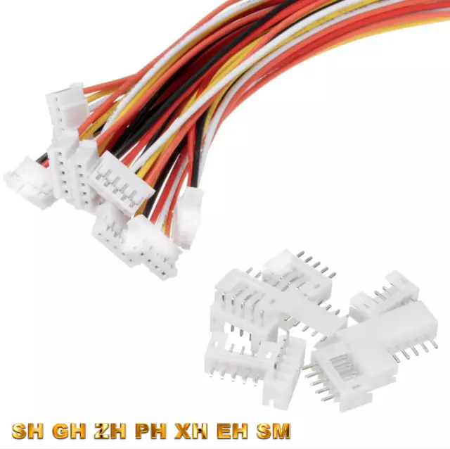 ✅ Micro JST Mini Stecker 15cm Kabel 1.0 1.25 2.0  2.5 mm 2 - 12 Pin SH ZH PH XH