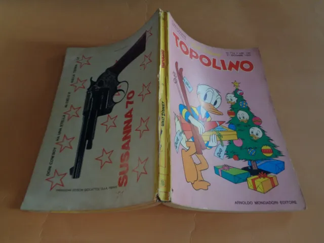Topolino N° 734 1969 Ed.mondadori/Disney Buono Bollino+Cedola