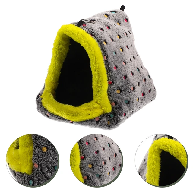 Hermosa casa de hámster forma triangular hámster escondite pequeña cama de hámster chinchilla