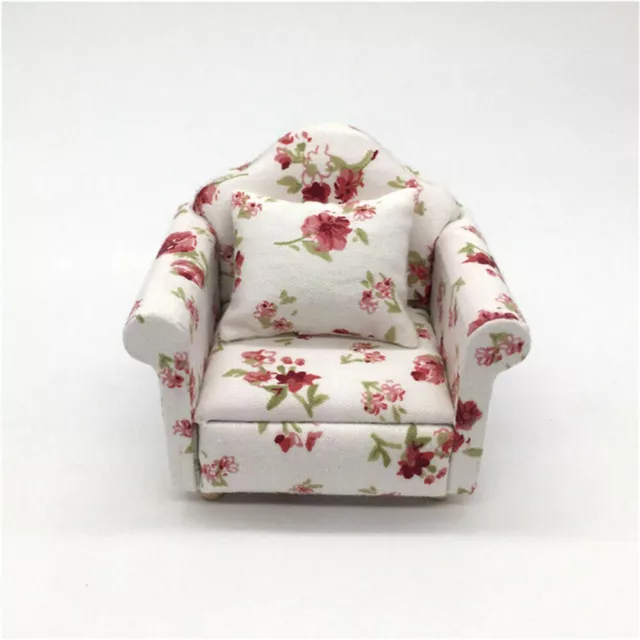 1:12 Dollhouse Miniature Furniture Sofa Model Armchair Couch Decor Kids Toy