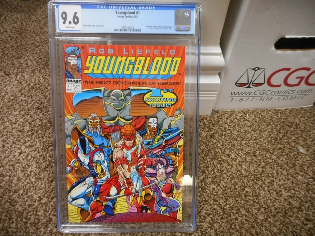 Youngblood 1 cgc 9.6 Image 1992 1st Image title WHITE pgs NM MINT Rob Liefeld