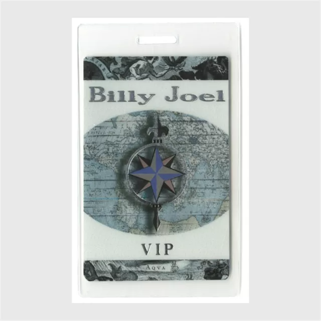 Billy Joel 1990 Storm Front concert tour Band VIP Laminated Backstage Pass