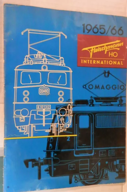 Catalogo Dei Treni Elettrici In Miniatura Fleischmann Ho International 1965 66