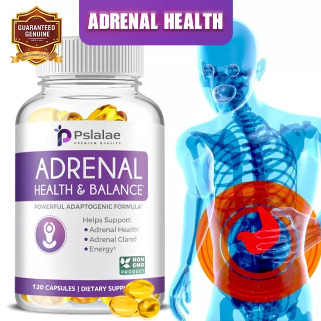 Adrenal Health & Balance - Contains Ashwagandha & L-Tyrosine - Relieve Stress