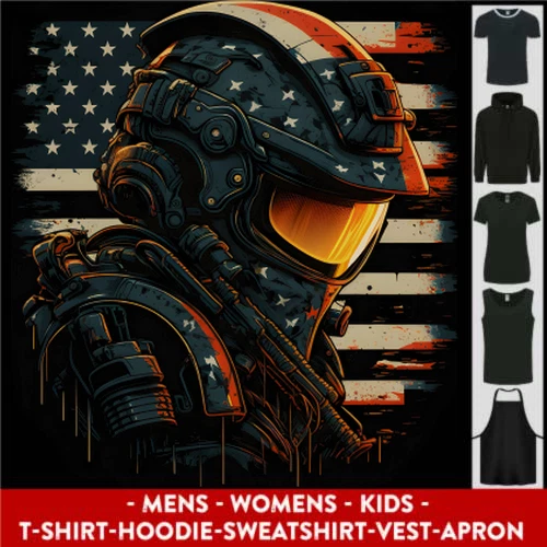 Futuristico USA Spazio Pilota Astronauta Uomo Donna Bambini Unisex