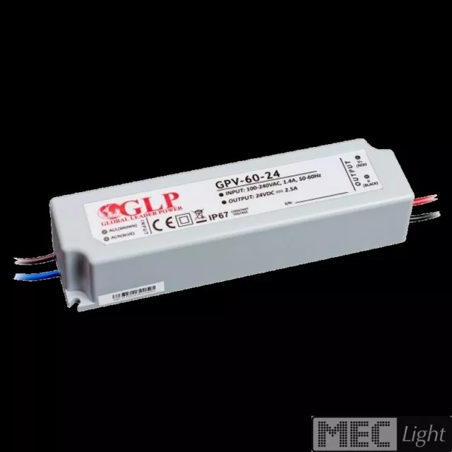 Transformador LED 5V Dc 8A 40W Alimentación Resistente Al Agua Tensión Continua