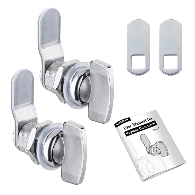 7/8 Inch Thumb Lock RV Compartment Latch, Shower Door Lock Latch
