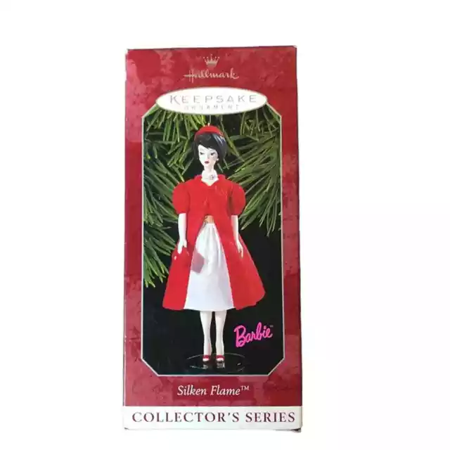 1998 Hallmark Barbie Christmas  Ornament New Box Hallmark Keepsake Silken Flame